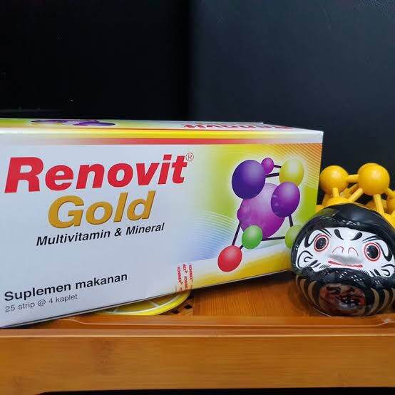 Renovit Gold Strip Box Isi 100 Tablet Lazada Indonesia