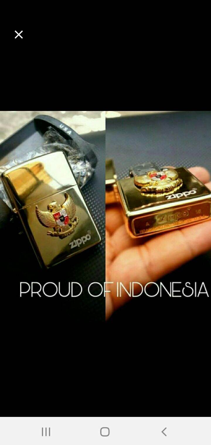 Korek Api Zippo Lencana Garuda Pancasila Lazada Indonesia