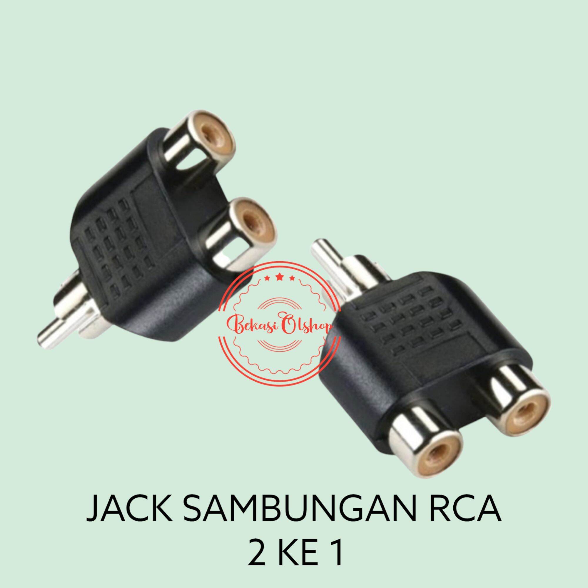 JACK JEK SAMBUNGAN RCA TO RCA 2 TO 1 Lazada Indonesia