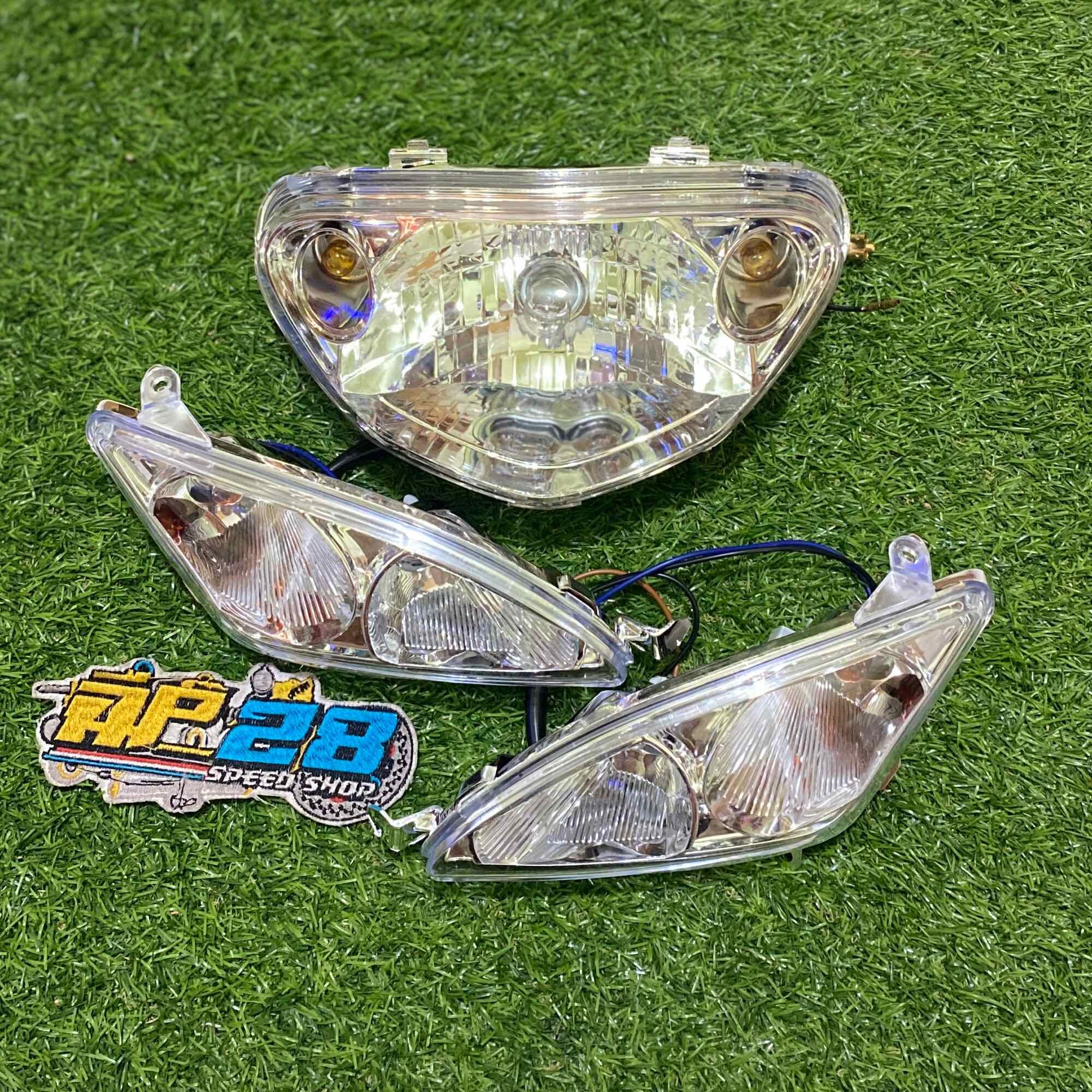 REFLEKTOR LAMPU DEPAN DAN SEIN MIO SPORTY 1 SET KOMPLIT MODEL 2 MATA