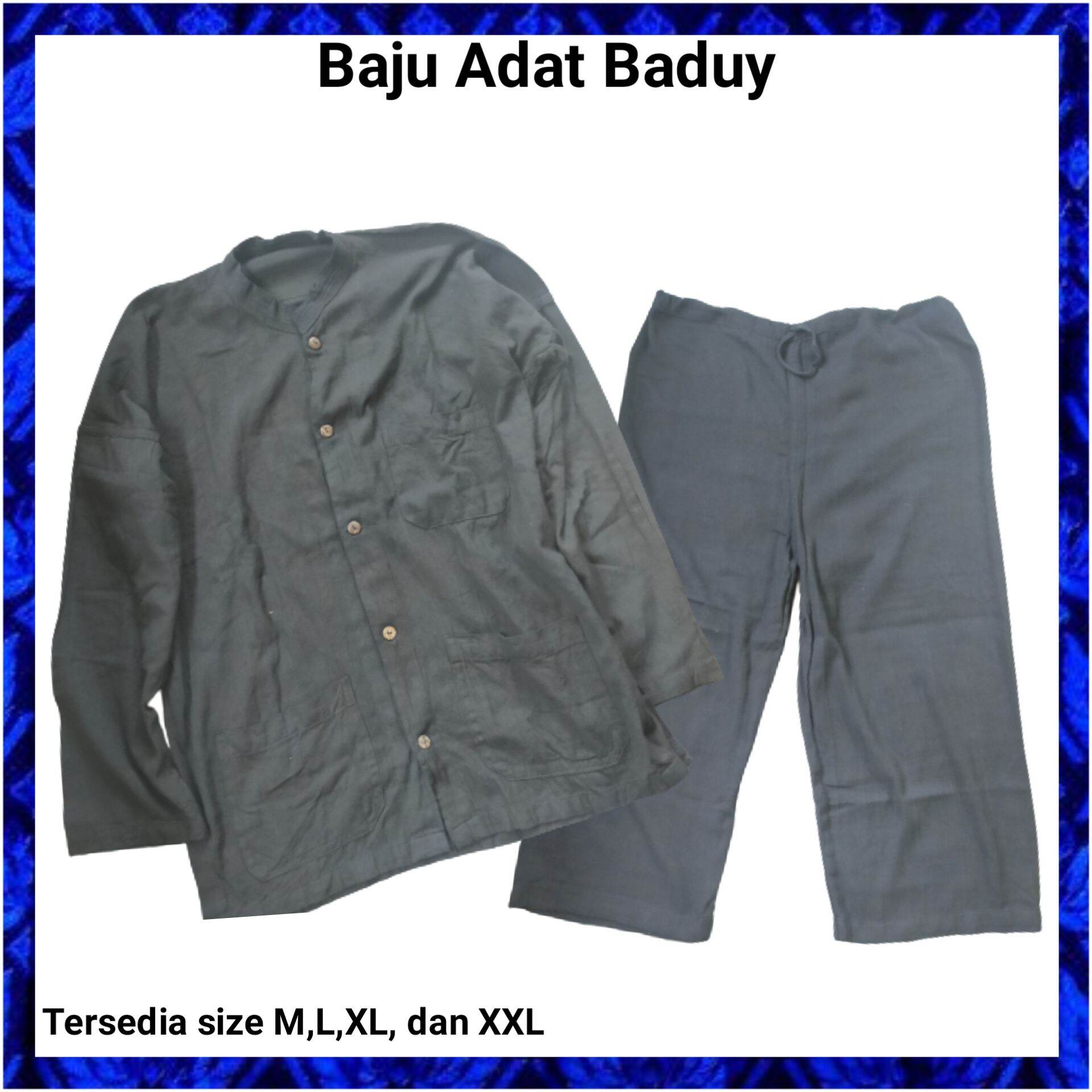 Baju Adat Baduy Original Baju Pangsi Baduy Lazada Indonesia