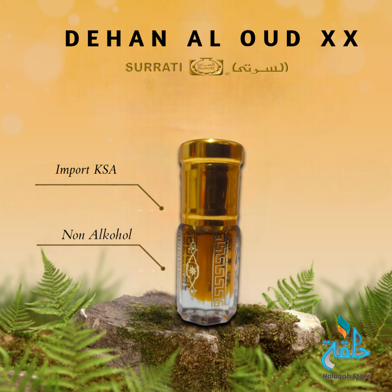 DEHAN AL OUD XX By SURRATI Original Tanpa Campuran Kemasan Botol Tola