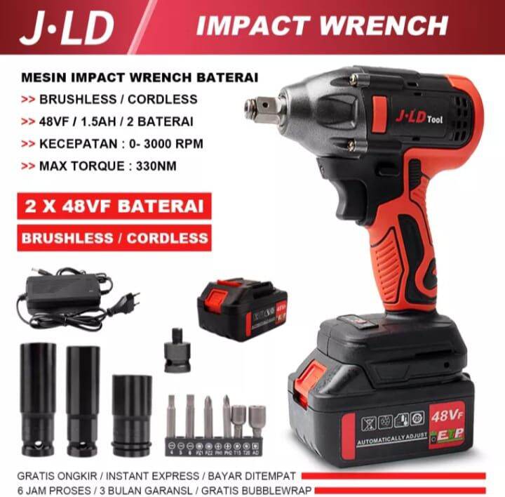 Cordless Impact Wrench MODERN M65 M 65 M 65 Mesin Buka Baut 20 Volt