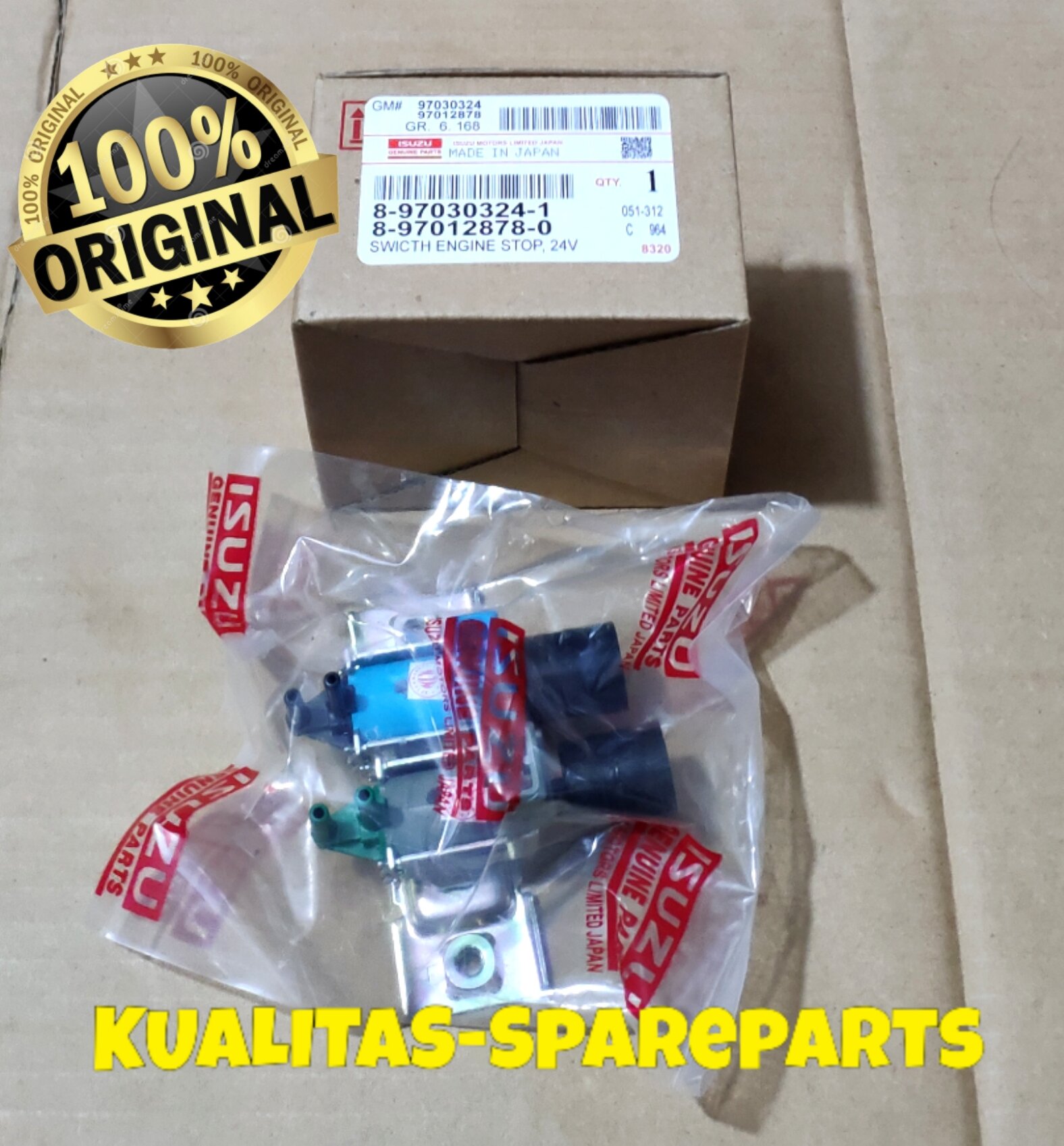 Switch Engine Stop Switch Pembunuh Isuzu Elf NKR71 NMR71 1 Set 24V Asli