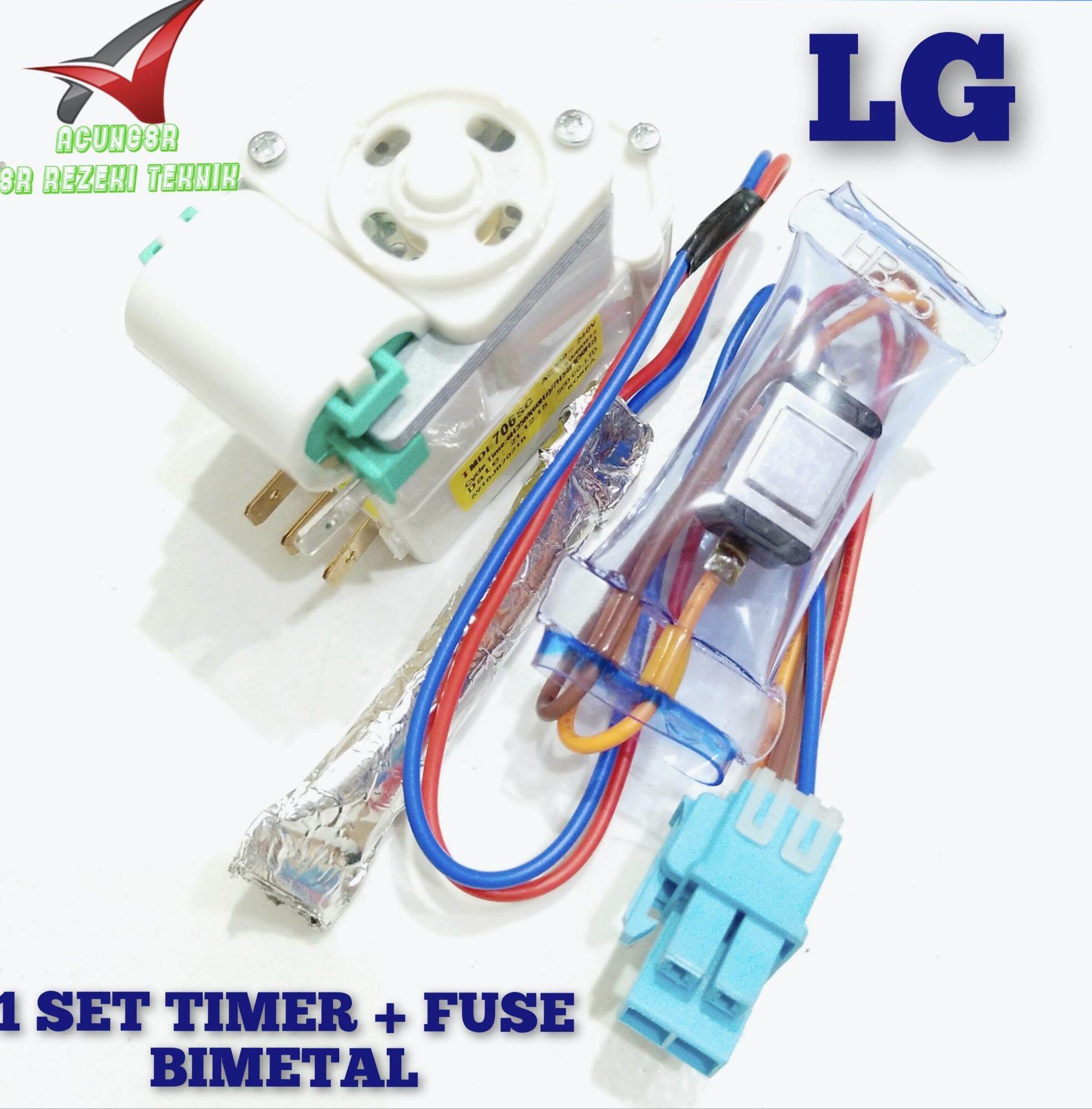 Set Timer Fuse Bimetal Defrost Kulkas Lg Pintu Quality Lazada