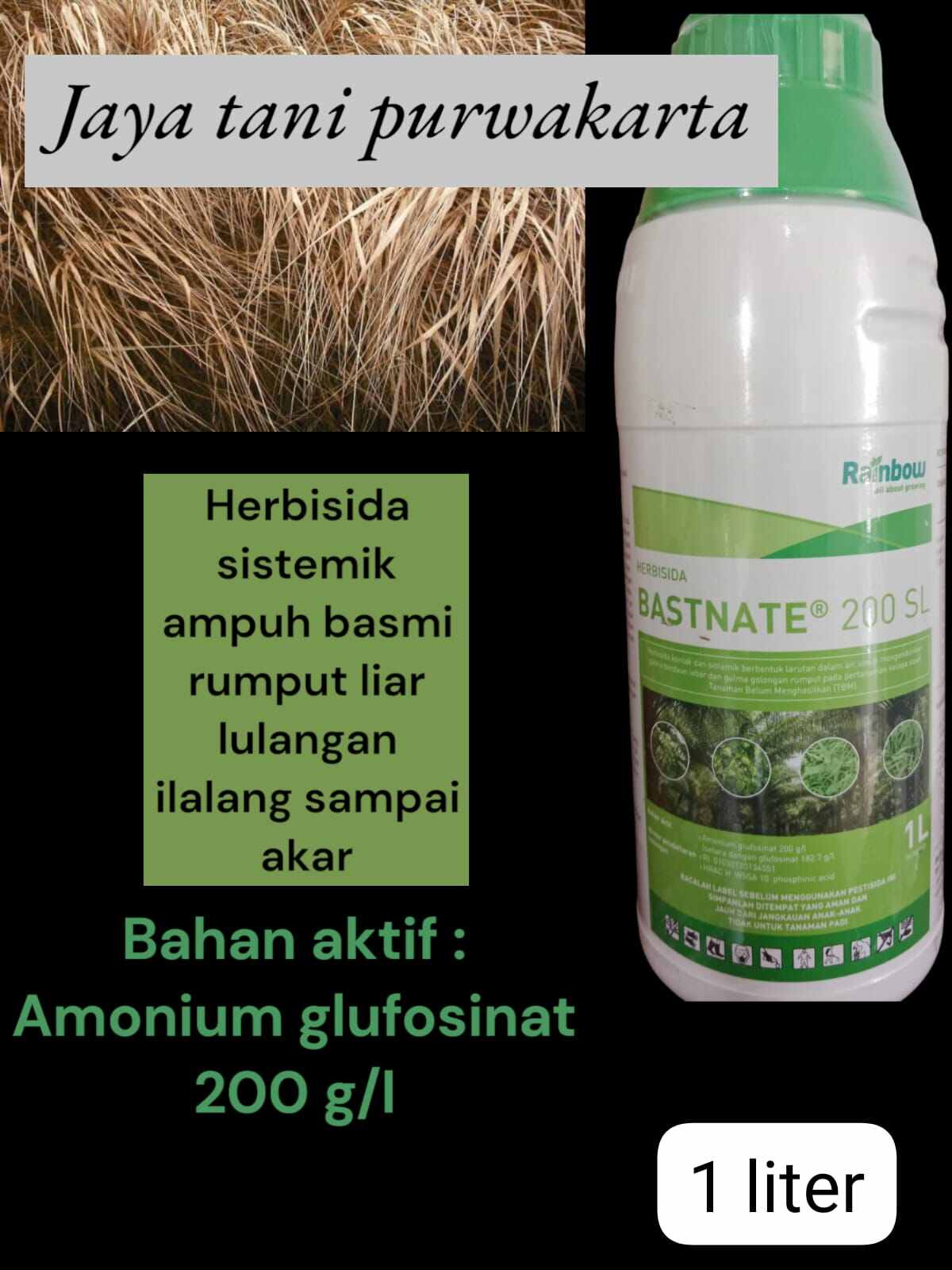 Herbisida Bastnate 200sl Sistemik Basmi Segala Jenis Rumput Liar Netto