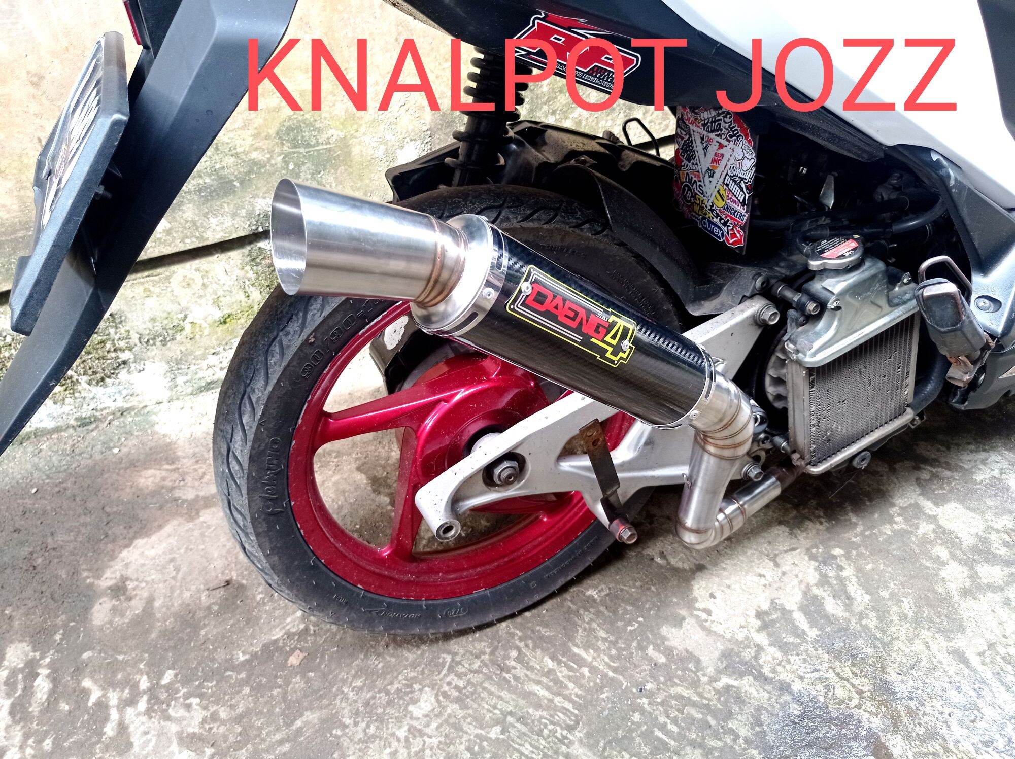 Knalpot Daeng Karbon Kobra Samlong Inlet Vario Beat Mio Aerox