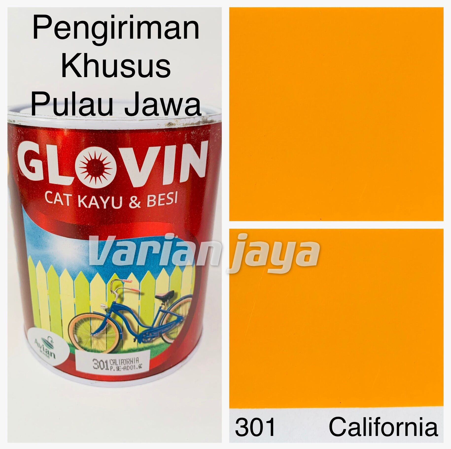 Cat Besi Dan Kayu Glovin Avian Brand Orange Lazada Indonesia