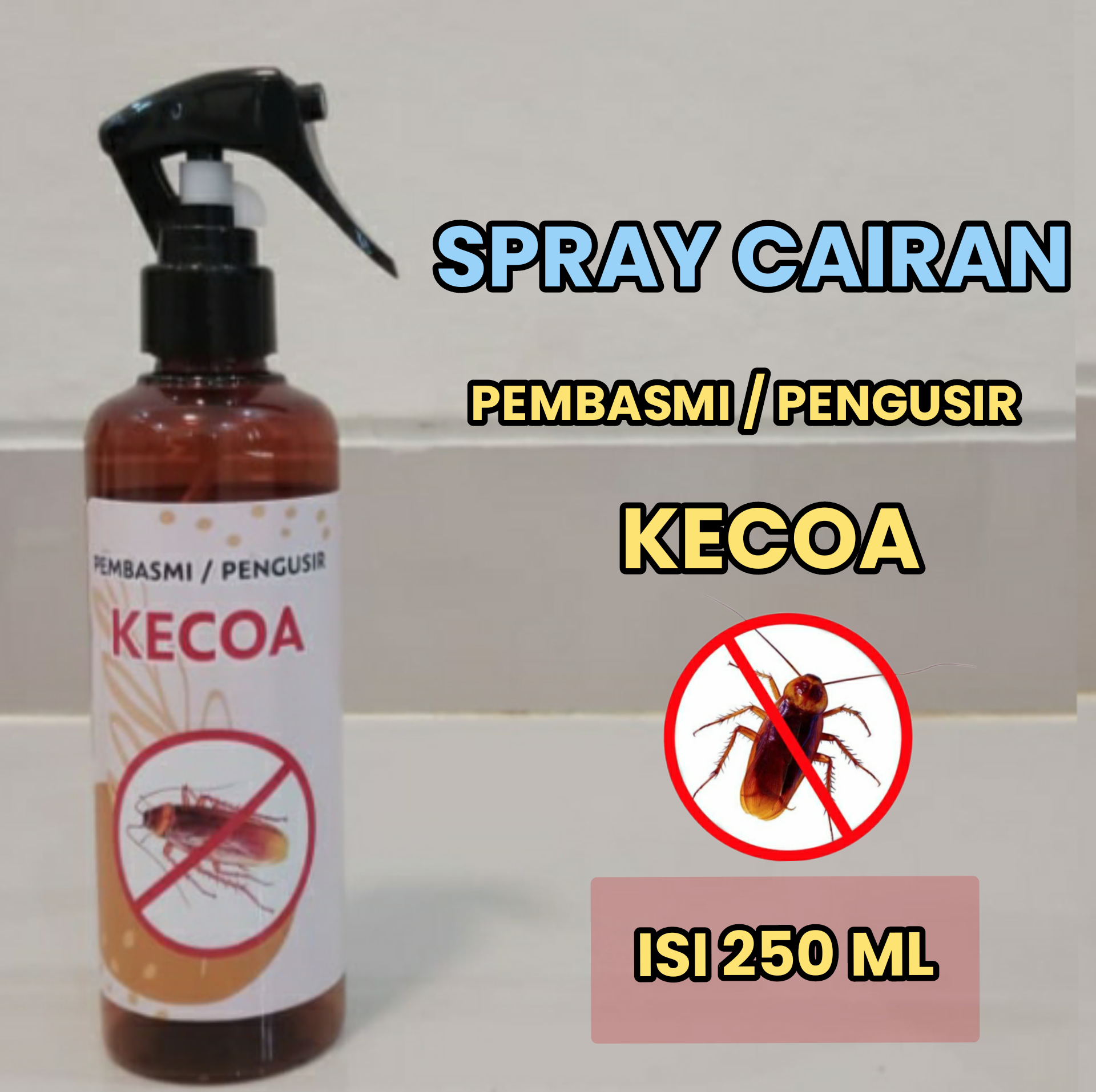 Spray Cairan Anti Kecoa Pengusir Kecoa Isi 250 Ml Lazada Indonesia