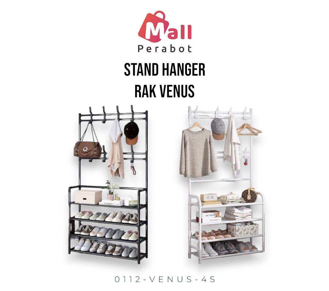 Mall Perabot Rak Susun Venus Susun Stand Hanger Multifungsi