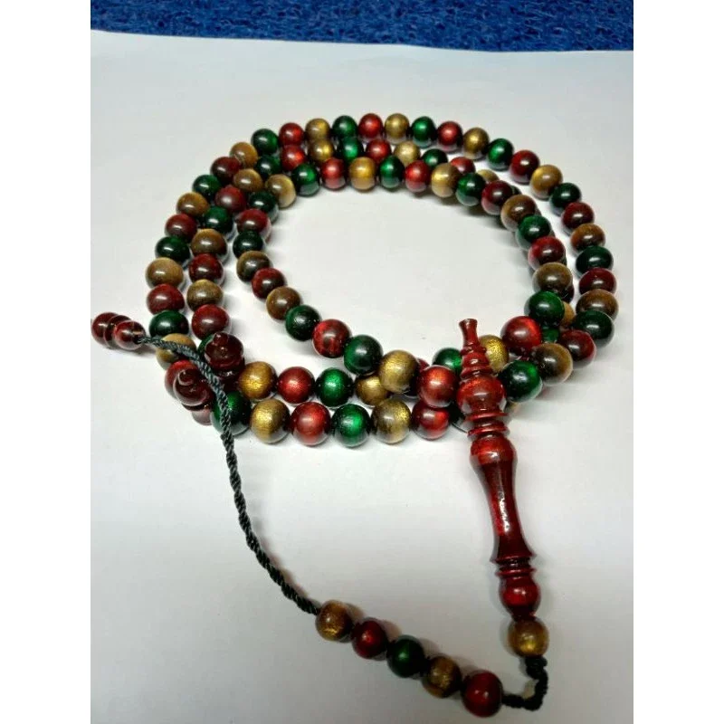 TASBIH FOSIL AKAR BAHAR MERAH EMAS HIJAU REGGAE RASTA Lazada Indonesia