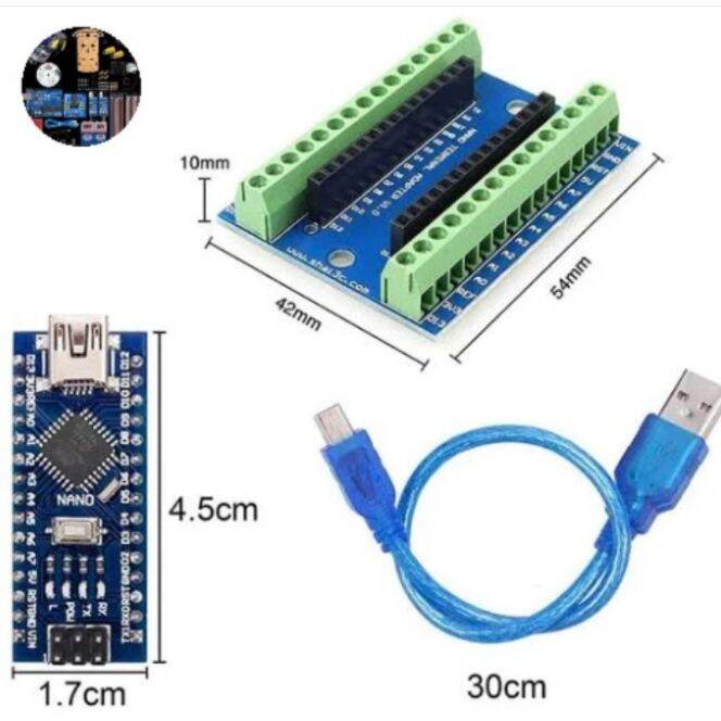 New Set Protoscrew Kabel Program Usb Mini Arduino Nano Ch Atmega