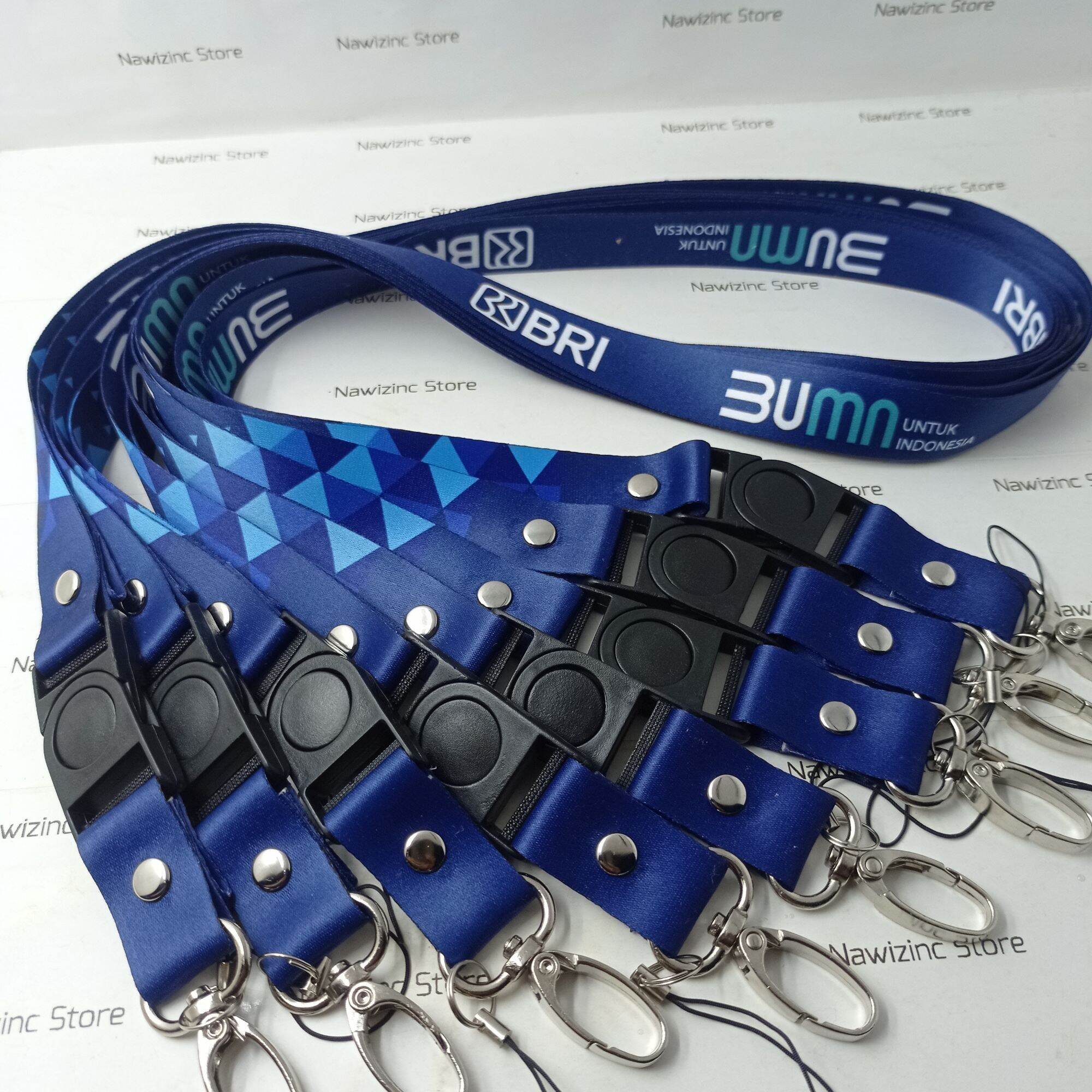 Gantungan Id Card Bri Lanyard Cm Printing Bumn Bri Lazada Indonesia