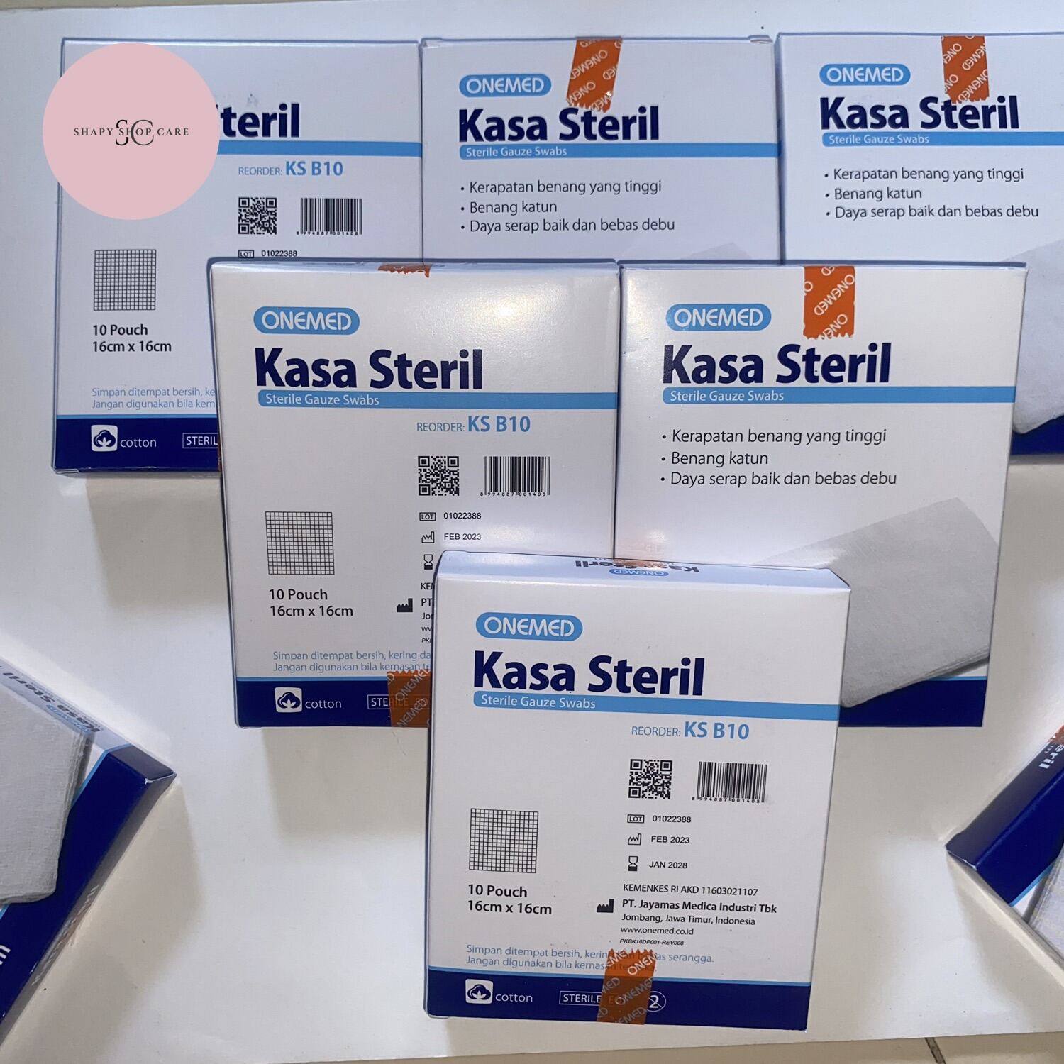 Kasa Steril 16x16cm Gauze Swab Steril Onemed 1 Box Isi 10pouch