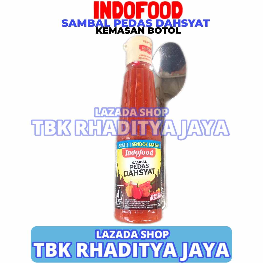 Sambal Pedas Dahsyat Indofood Kemasan Botol 135 ML Lazada Indonesia