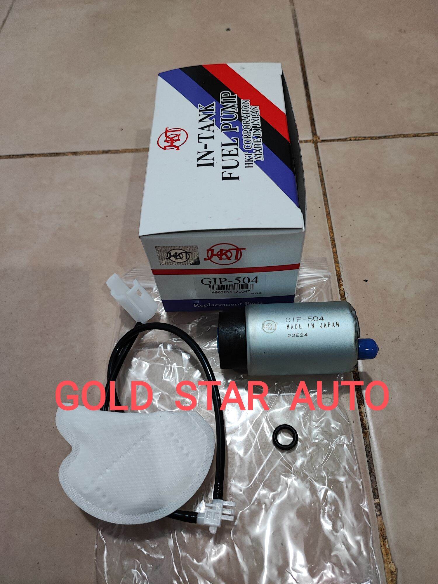 FUEL PUMP POMPA MINYAK GIP 504 INNOVA VIOS APV Merk HKT Asli JAPAN