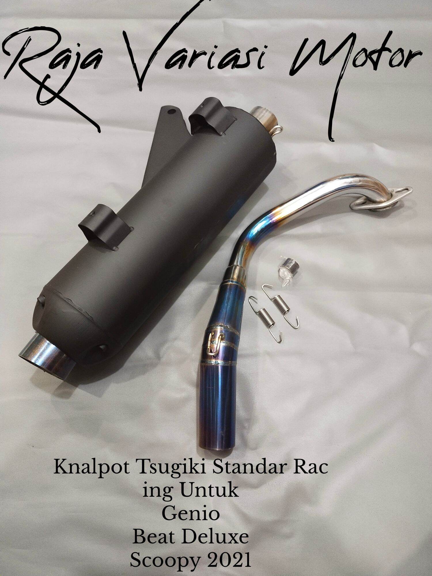 Knalpot Tsugiki Standar Racing Untuk Beat Deluxe Scoopy Genio