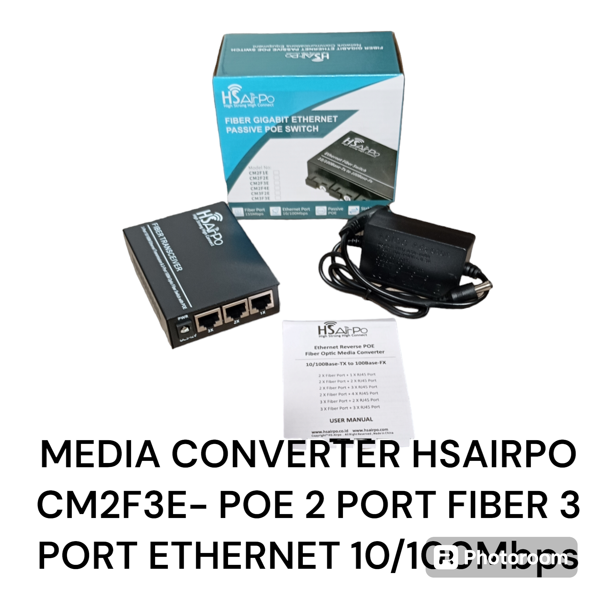 Media Converter Hsairpo Cm F E Poe Port Fiber Port Ethernet