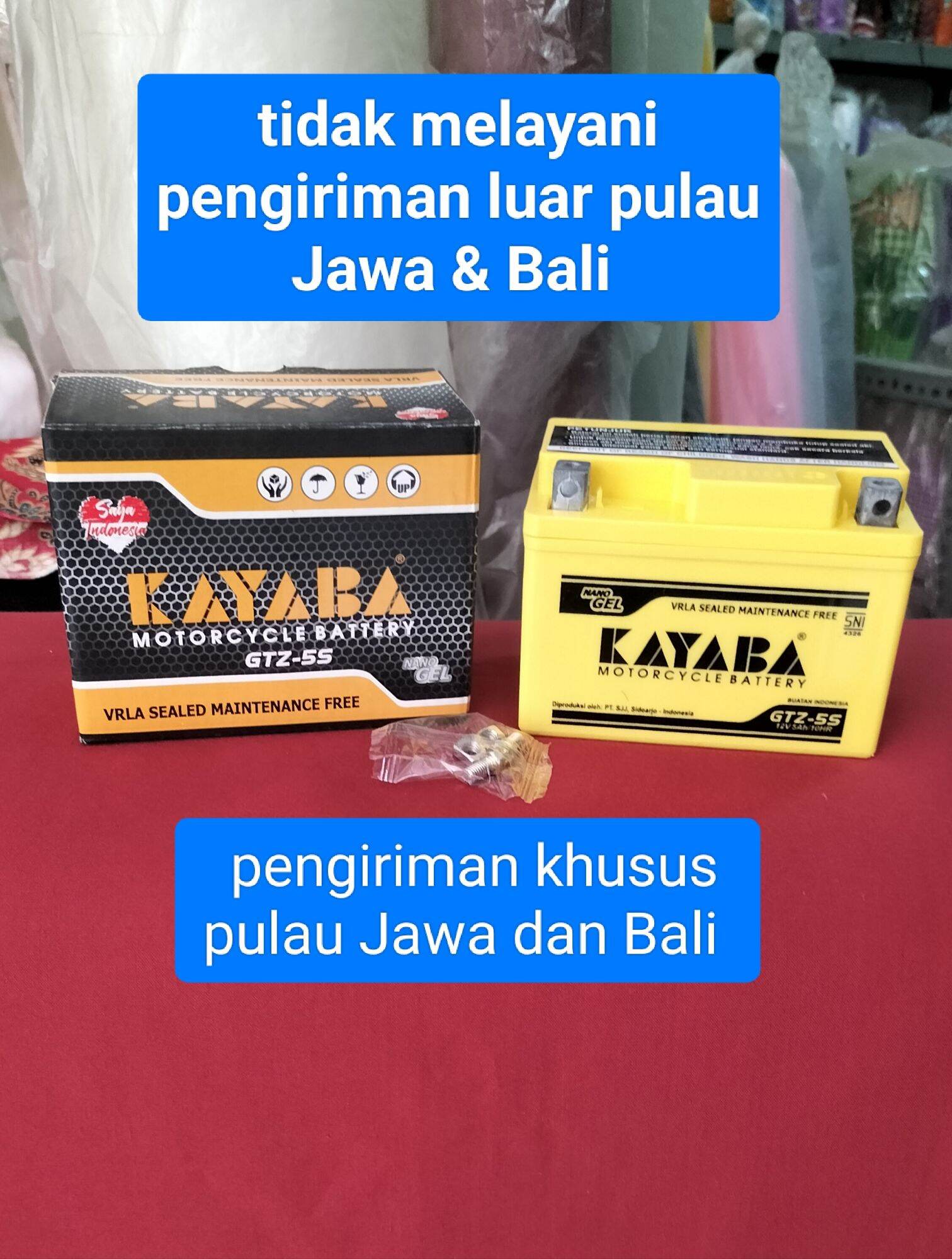 AKI MOTOR BEAT VARIO MIO KAYABA GTZ5 FULL KERING MURAH TIDAK MELAYANI