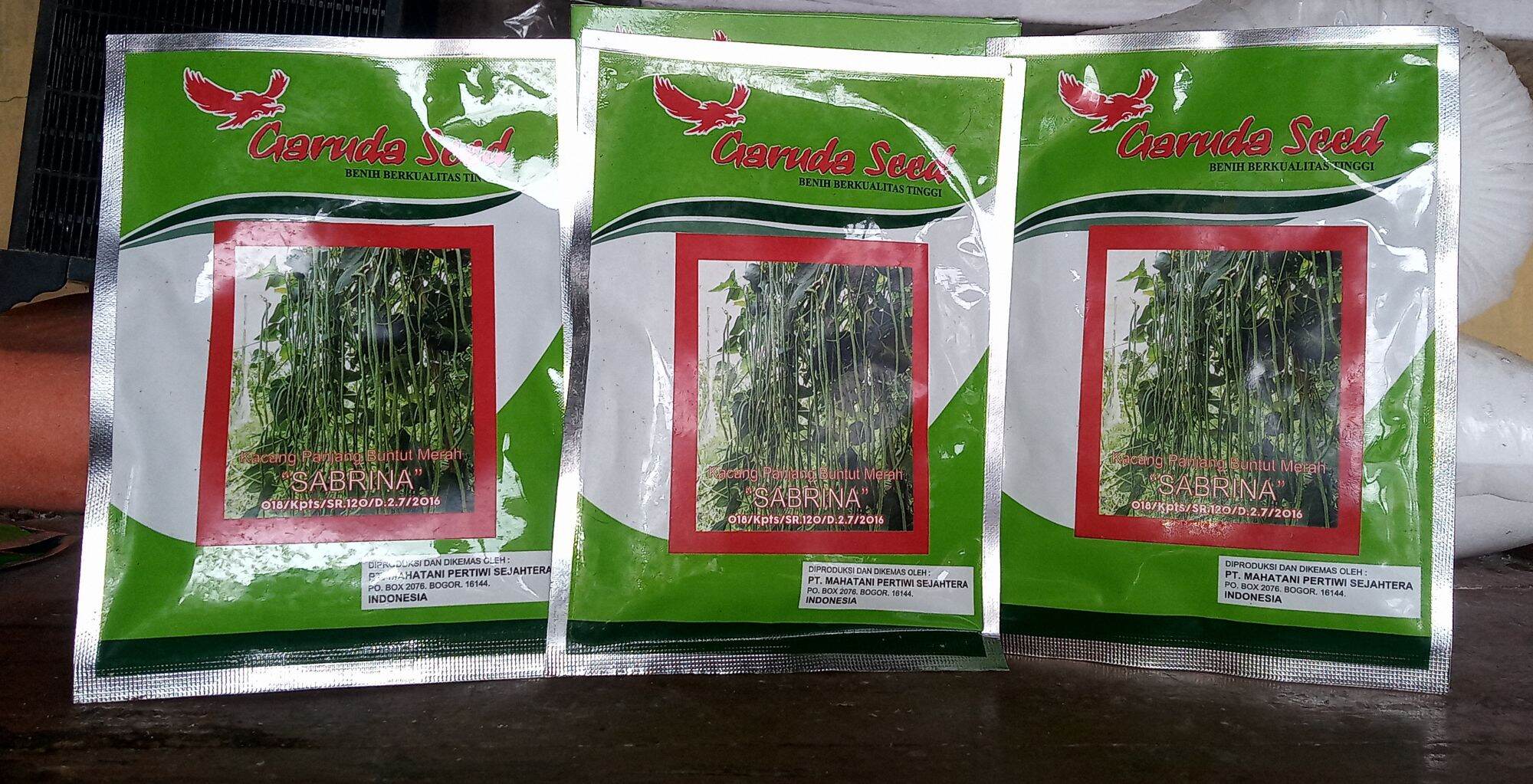 BENIH KACANG PANJANG SABRINA Isi 50 GRAM Cap Garuda Seed Lazada