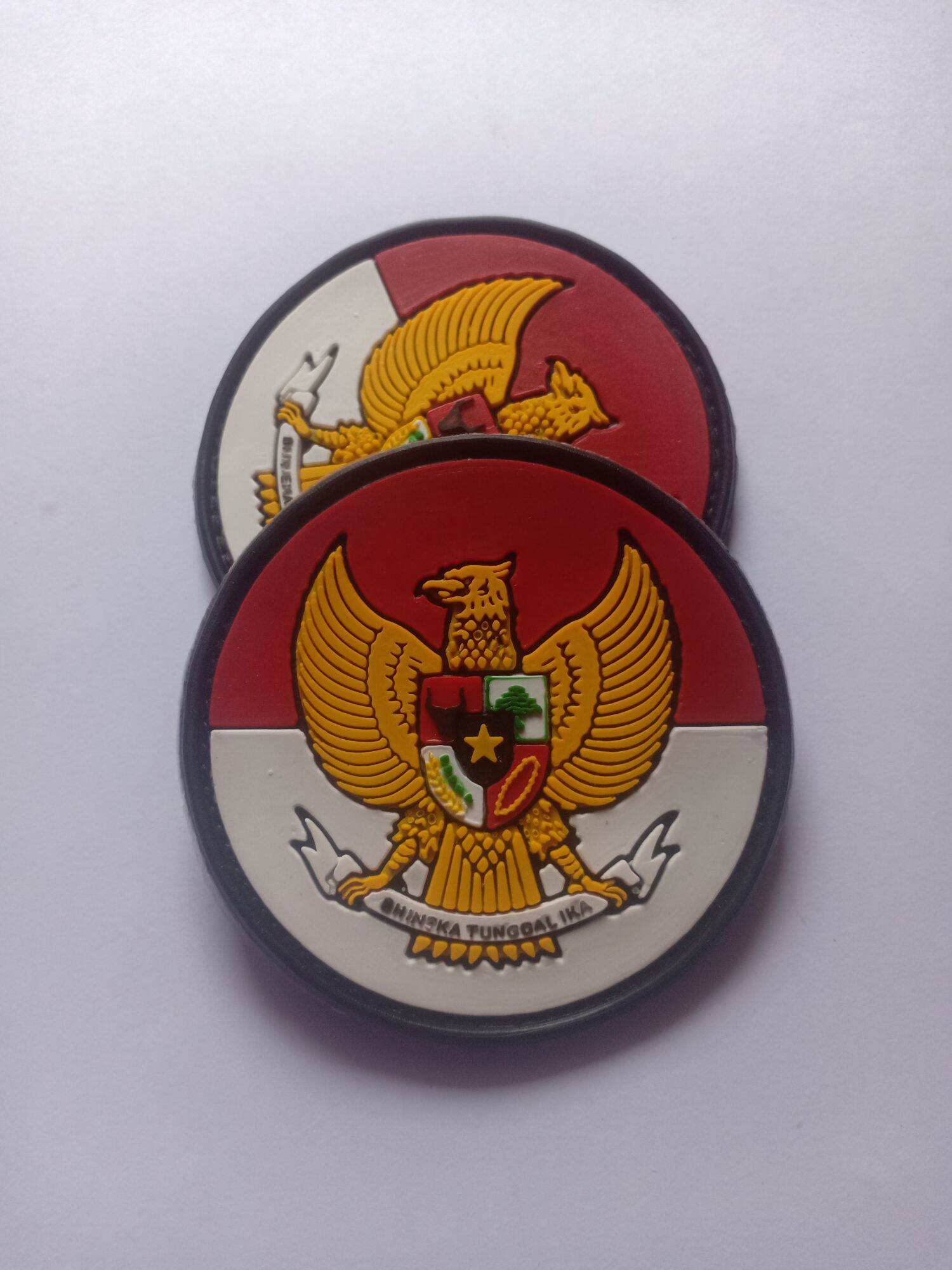 Patch Rubber Logo Garuda Dasar Merah Putih Lazada Indonesia