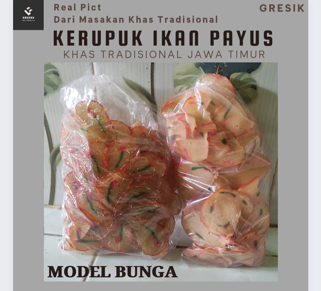 Kerupuk Krupuk Mentah Model Bunga Ikan Payus 1 2 Kg 500 Gram 1 Kg