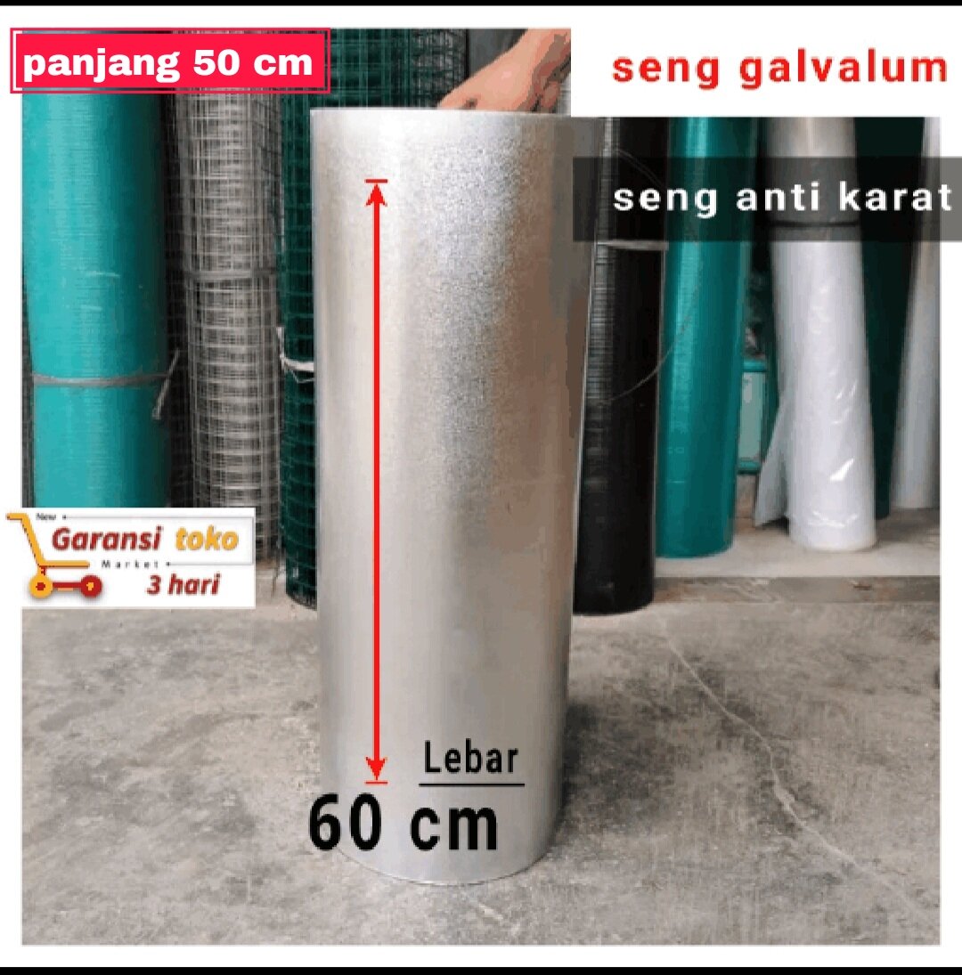 Seng Talang Galvalum Anti Karat 60x50 Cm Murah Meriah Seng Talang Air