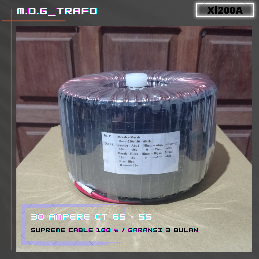 Trafo Toroid Donat 30A CT 65v 55v Lazada Indonesia