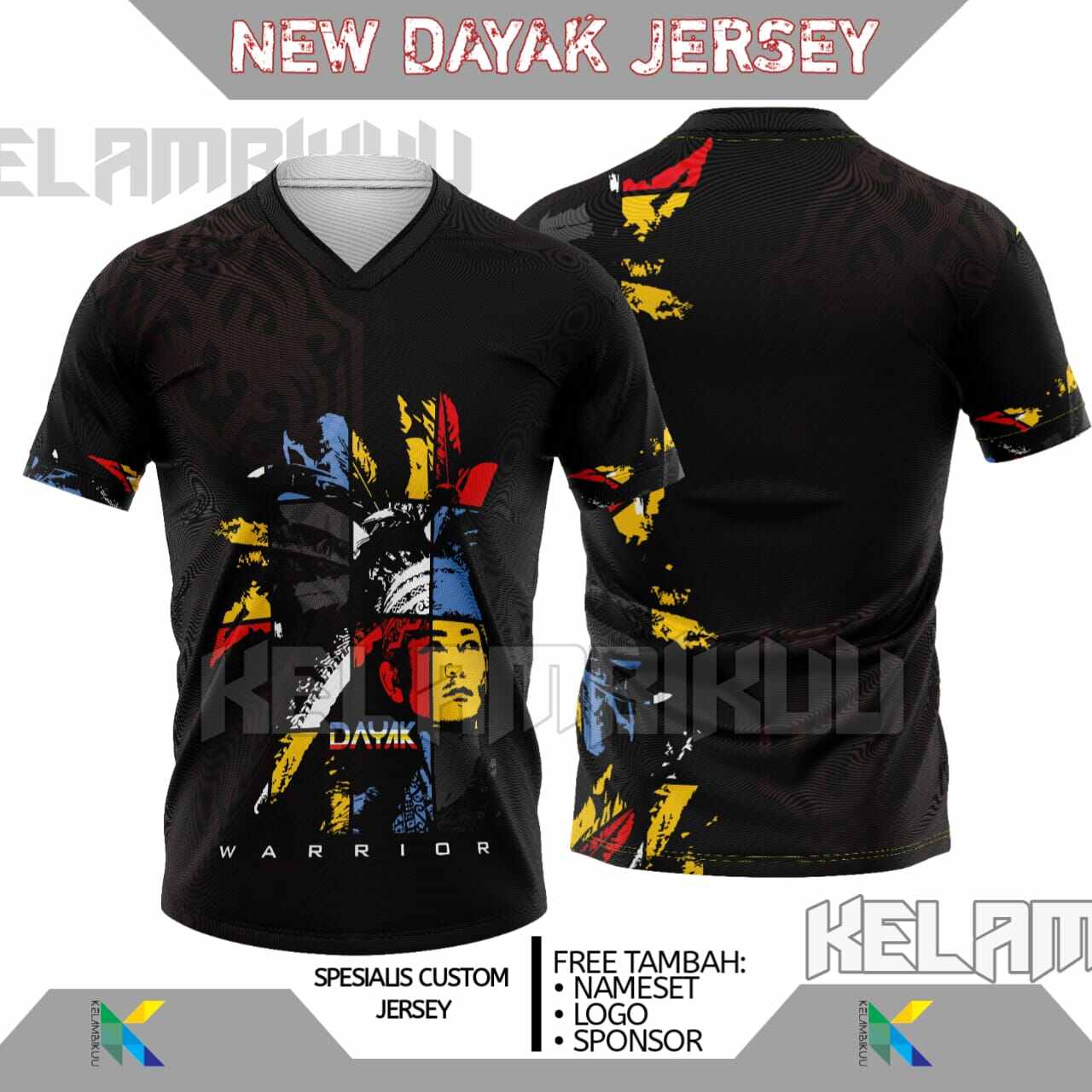 Jersey Suku Dayak Printing Terbaru Jersey Tradisional Dayak Custom