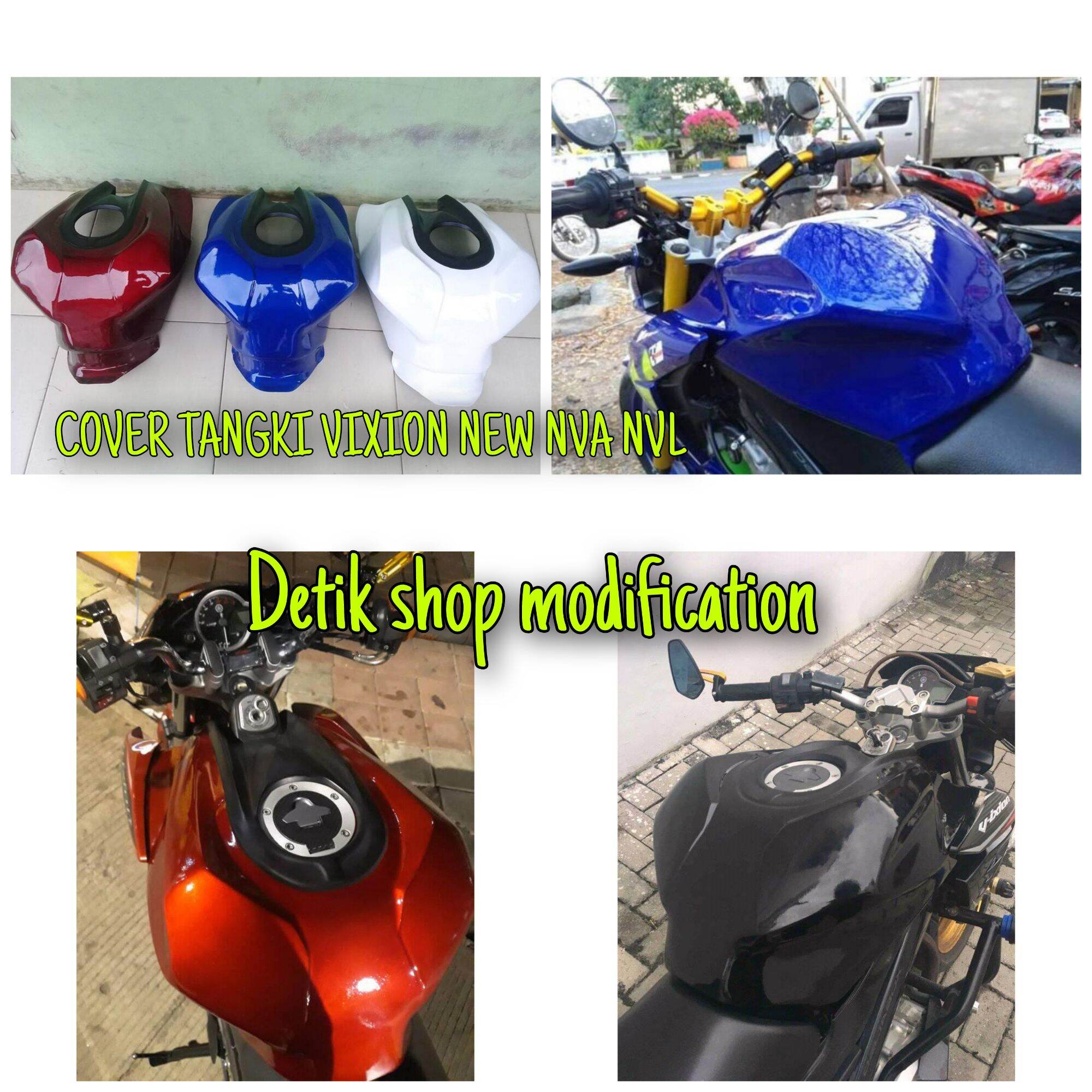 COVER TANGKI VIXION NVL NVA MODEL CBR250RR KONDOM TANGKI VIXION NEW NVA