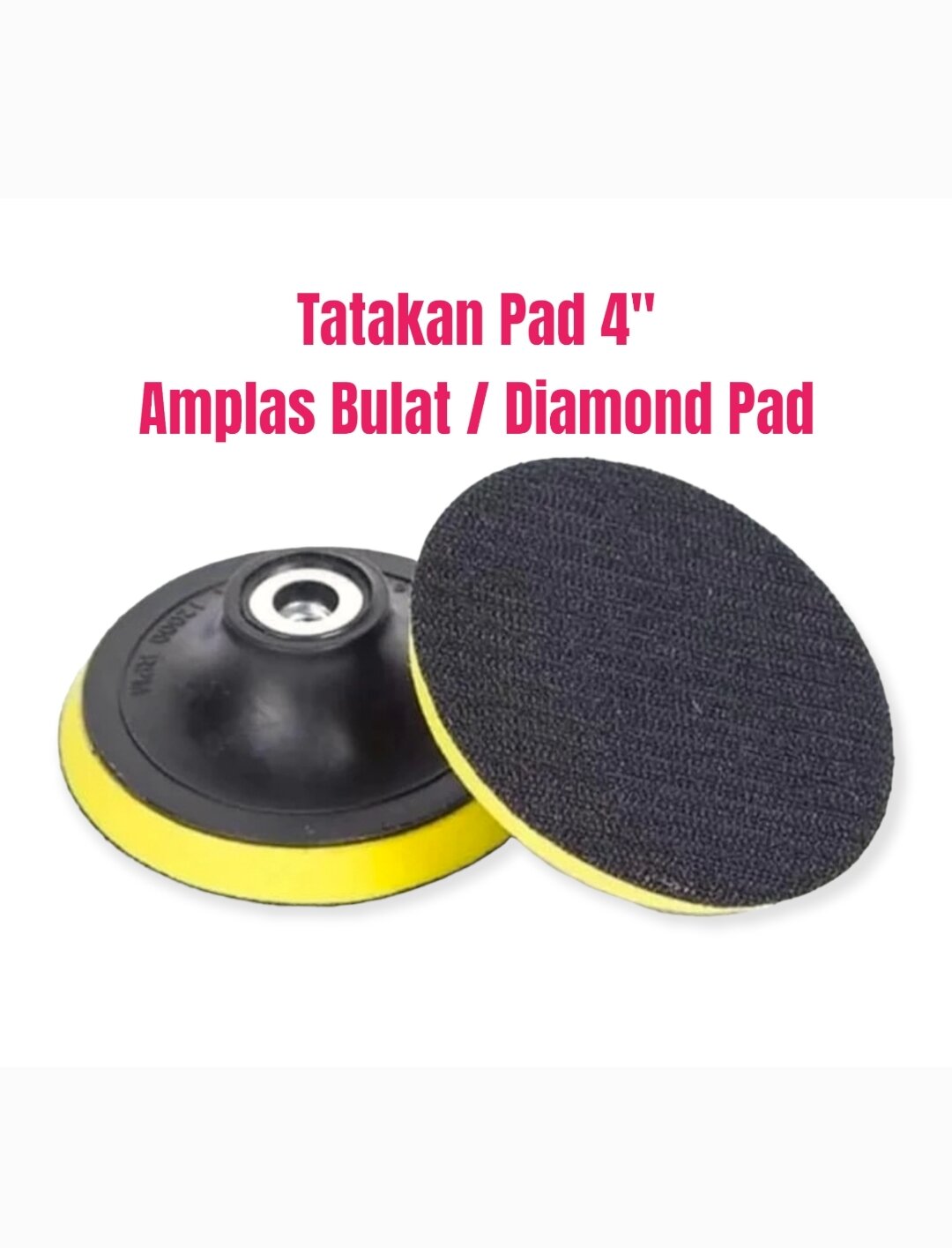 Tatakan Pad Inch M Amplas Bulat Diamond Pad Wool Busa Poles