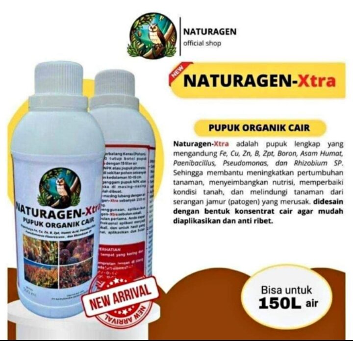 Pupuk Naturagen Pupuk Bio Organik Untuk Semua Jenis Tanaman Lazada