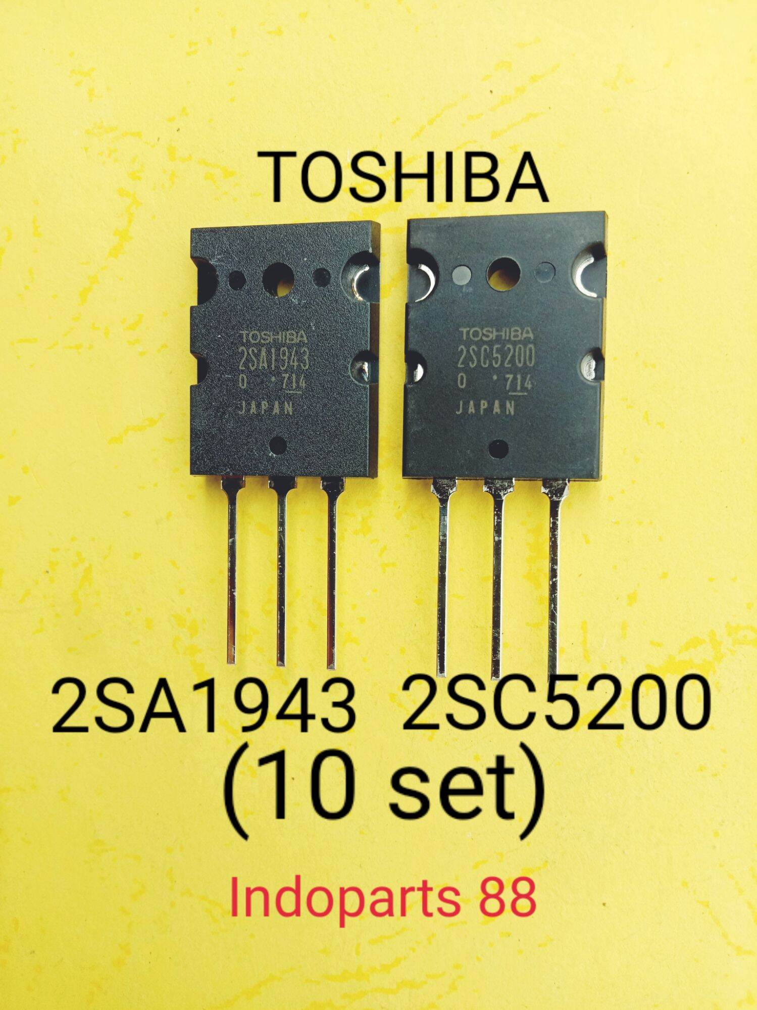 10 Set TOSHIBA 2SA1943 2SC5200 ORIGINAL LOT 714 TRANSISTOR 2SA1943