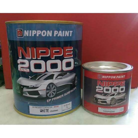 CAT NIPPE EPOXY PRIMER SURFACER PUTIH 1 KG EPOKI NIPPE 2000 WHITE 1KG