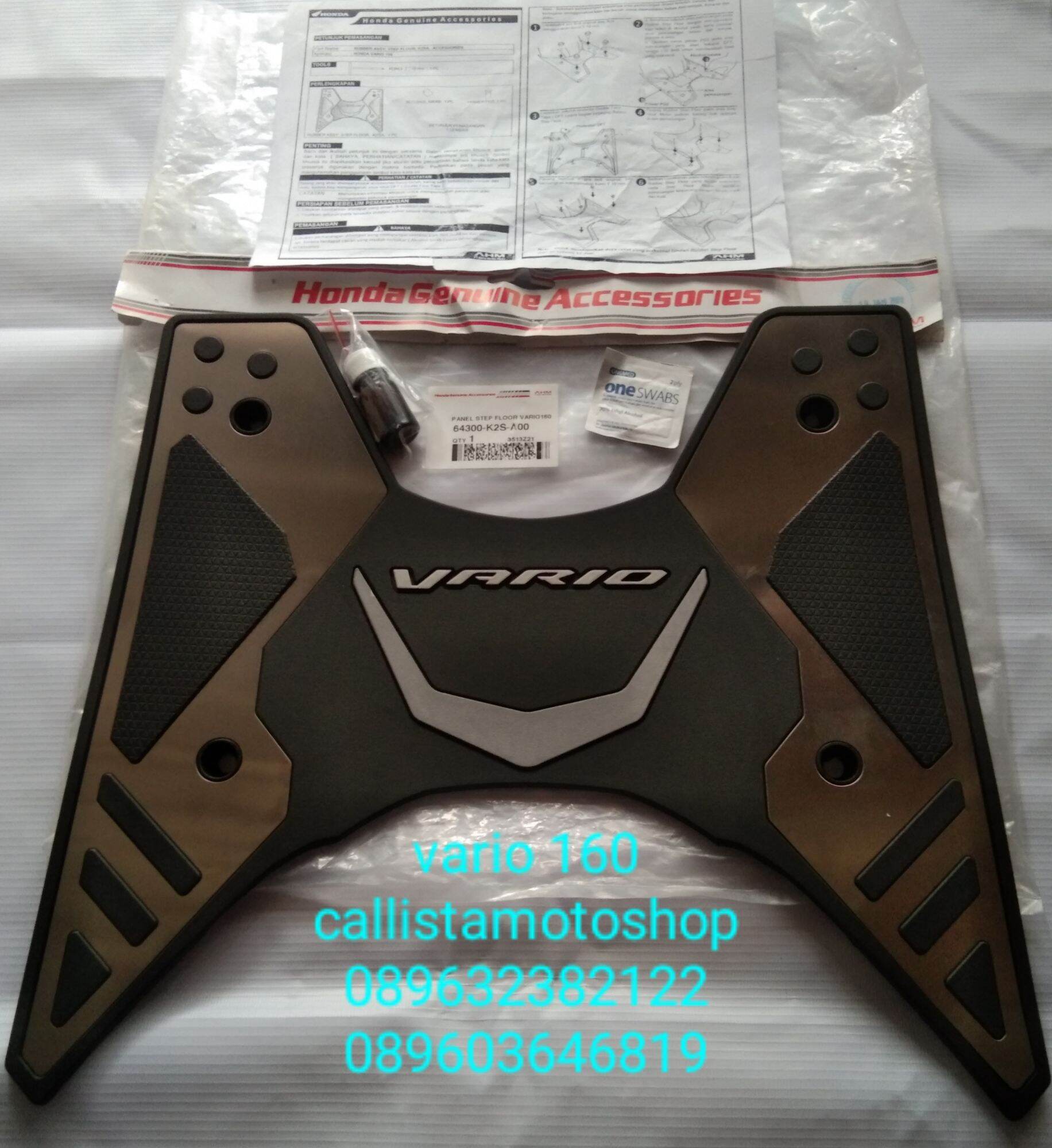 Karpet Ori Honda Vario Rubber Step Floor Vario Ori Ahm Lazada