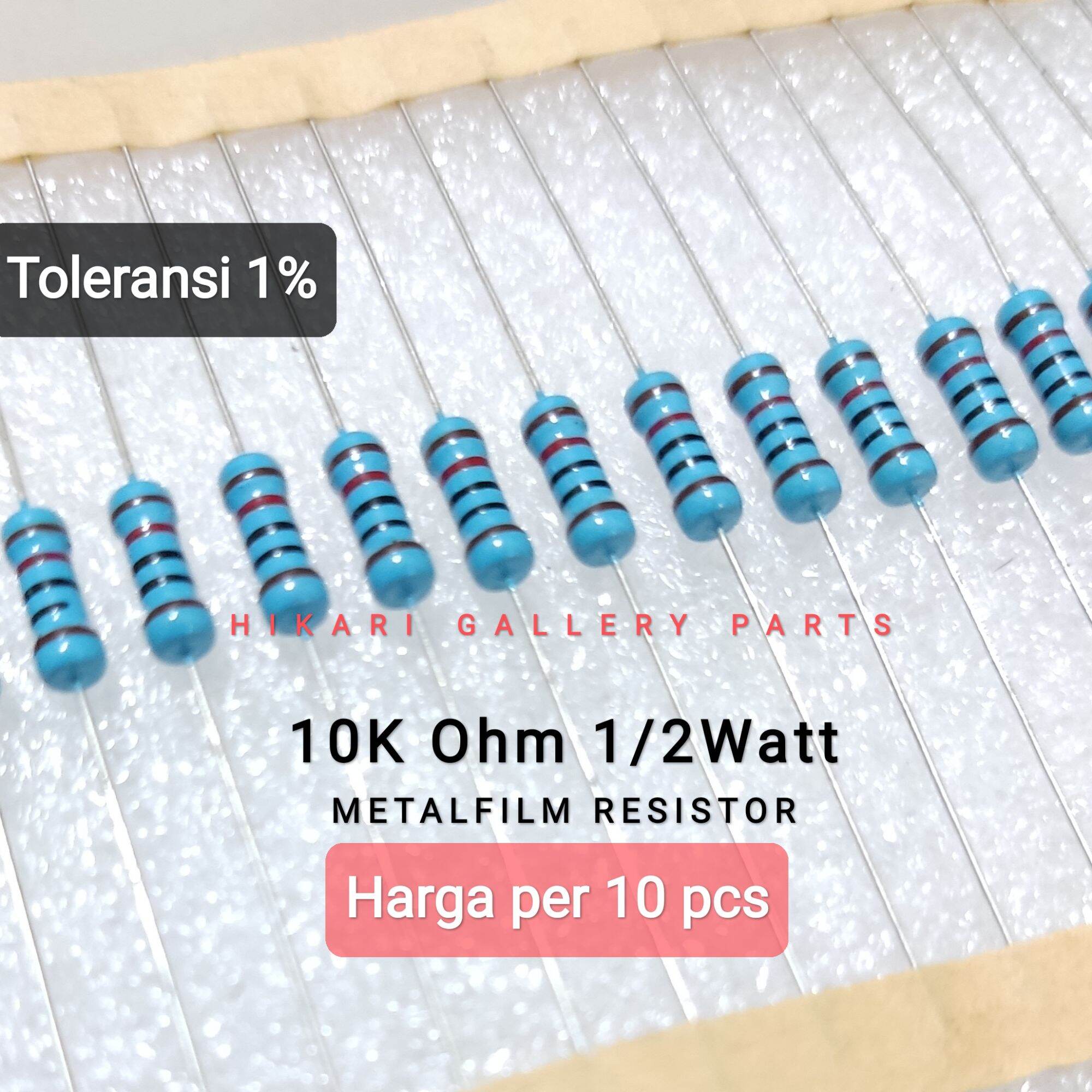 Pcs Resistor Metalfilm K Ohm Watt Toleransi Resistor