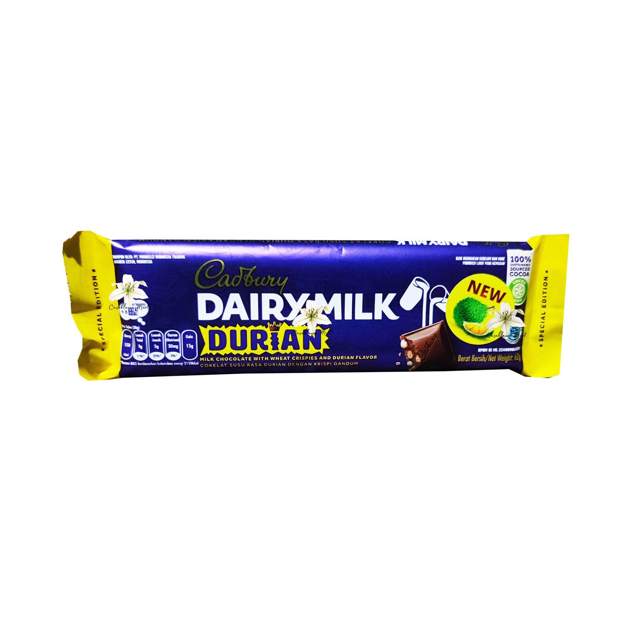 Cadbury Dairy Milk Durian 62gr Lazada Indonesia