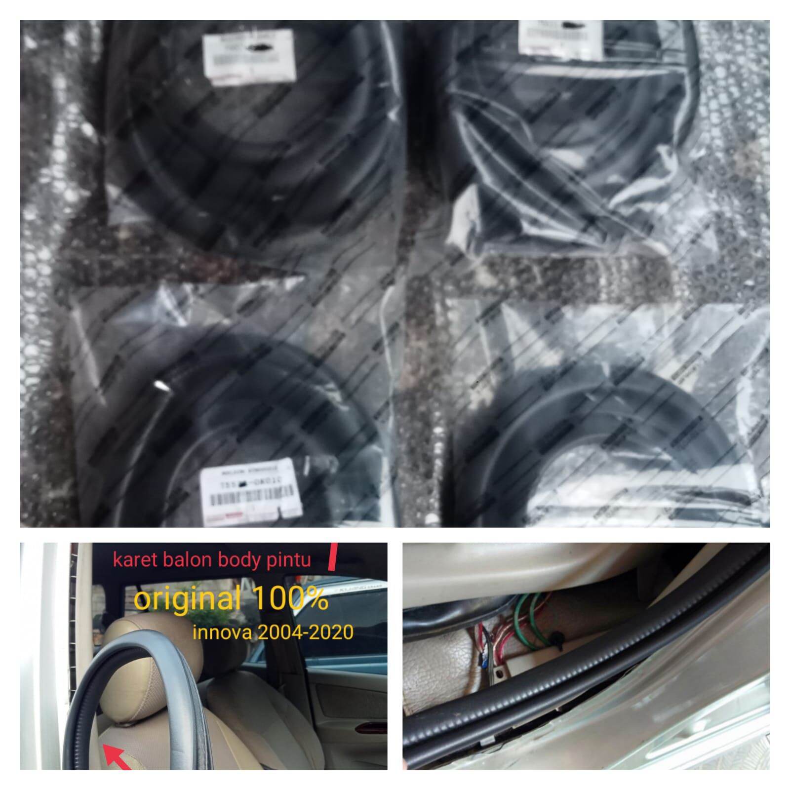 KARET BALON PEREDAM BODY PINTU MOBIL INNOVA FORTUNER Full Set Body