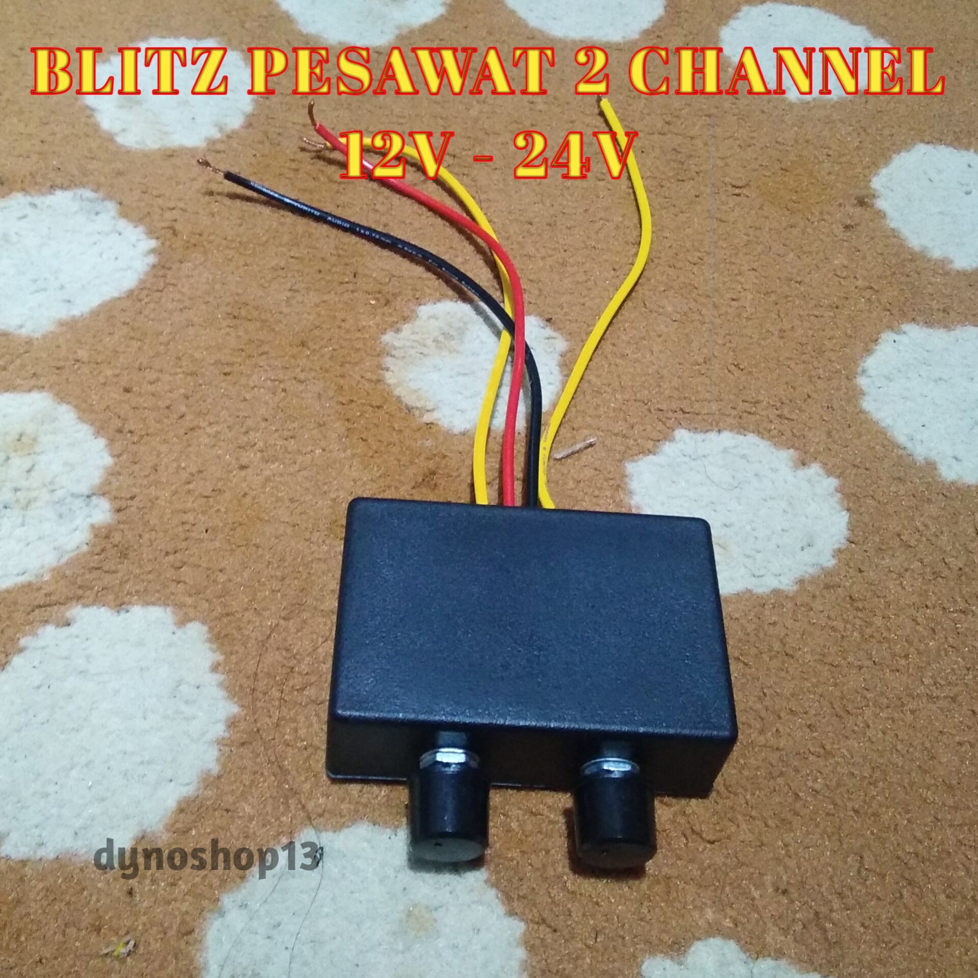 MODUL LAMPU LED KEDIP BLITZ PESAWAT 2 CHANNEL 12V 24V MODUL LAMPU