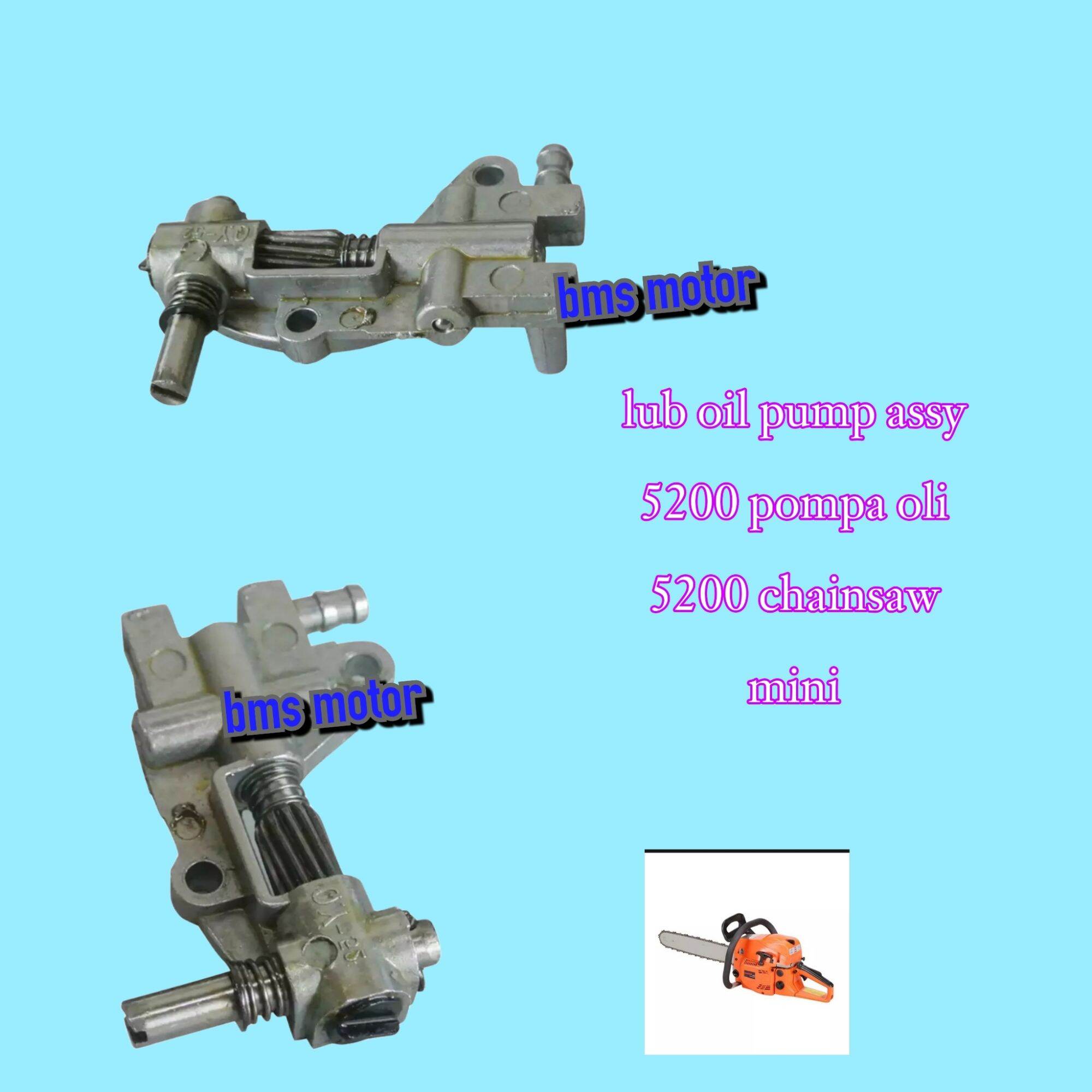 Lub Oil Pump Assy Pompa Oli 5200 Chainsaw Mini 5500 5800 Lazada Indonesia