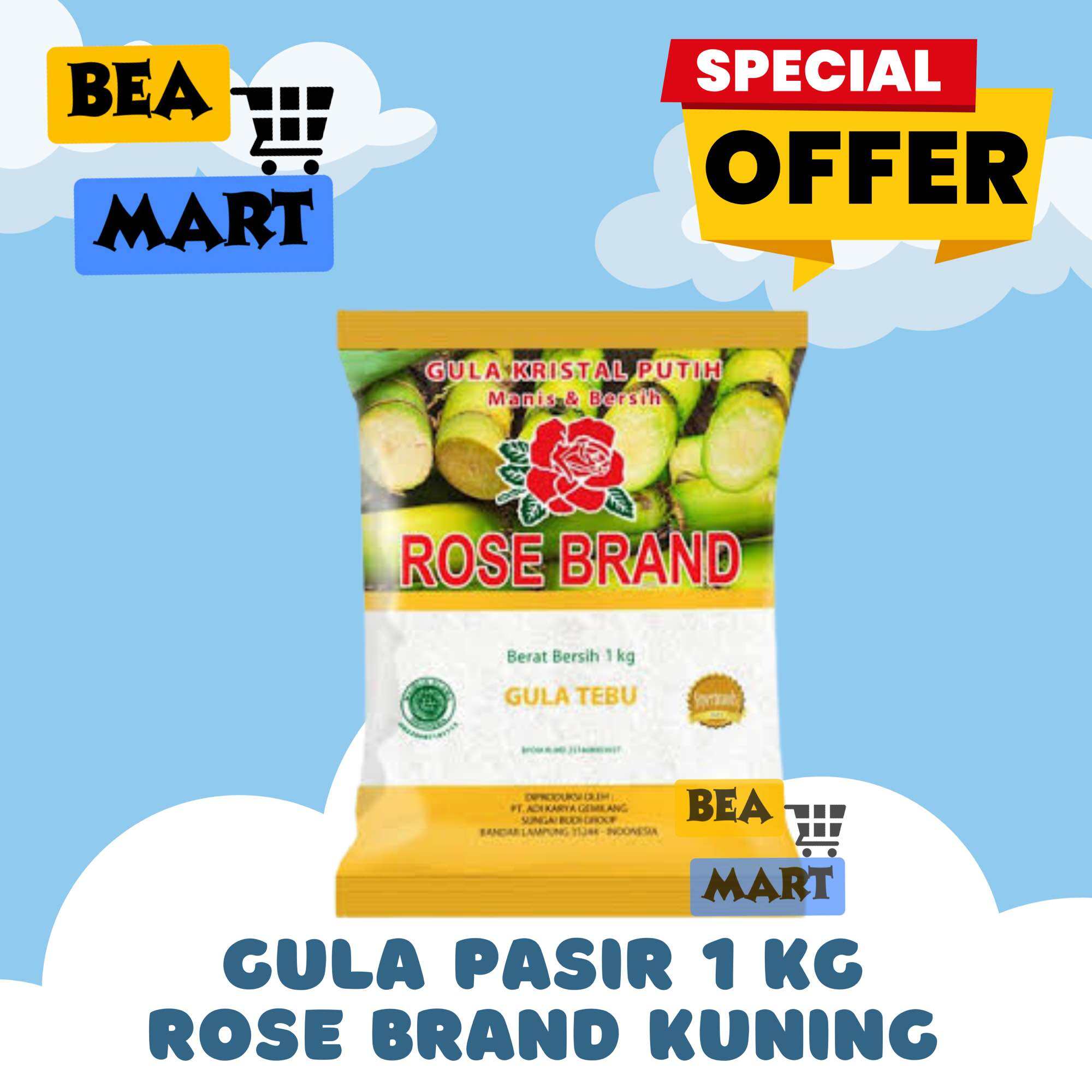 Gula Rose Brand Kuning Kg Gula Pasir Premium Rosebrand Kemasan Dus