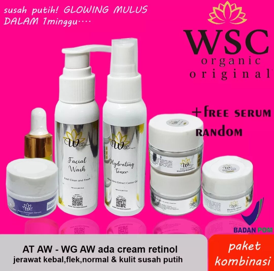 WSC ORGANIC SKINCARE PAKET WSC ORGANIC Lazada Indonesia