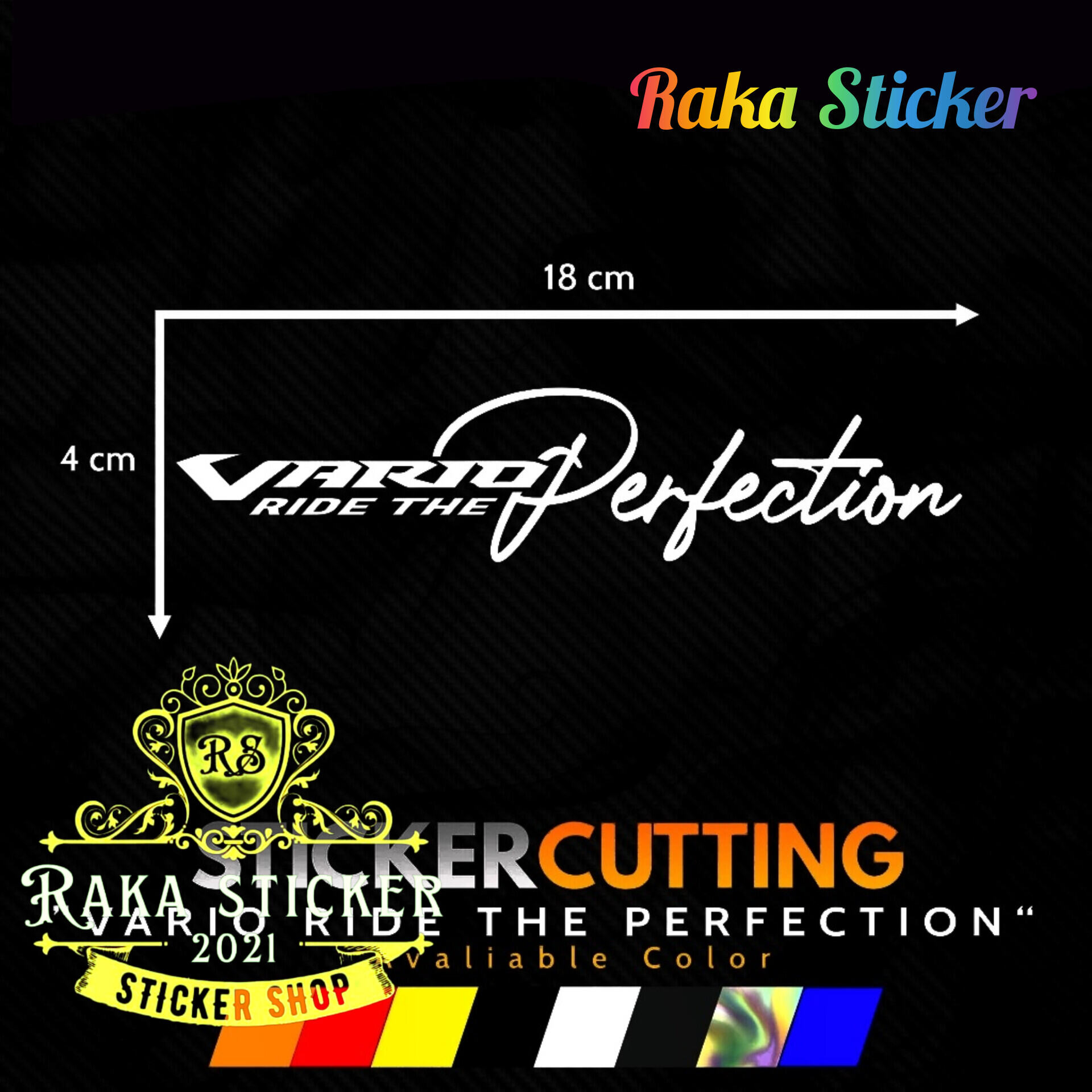 Stiker Cutting Vario Ride The Perfection Lazada Indonesia