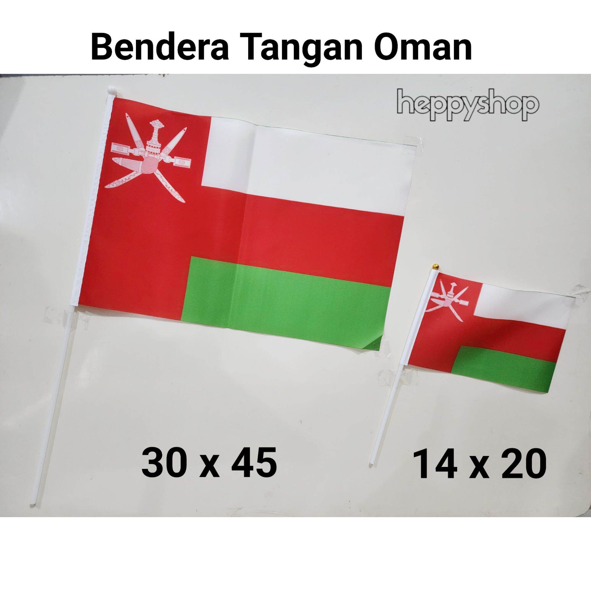 Bendera Tangan Stik Pawai Negara Oman Lazada Indonesia