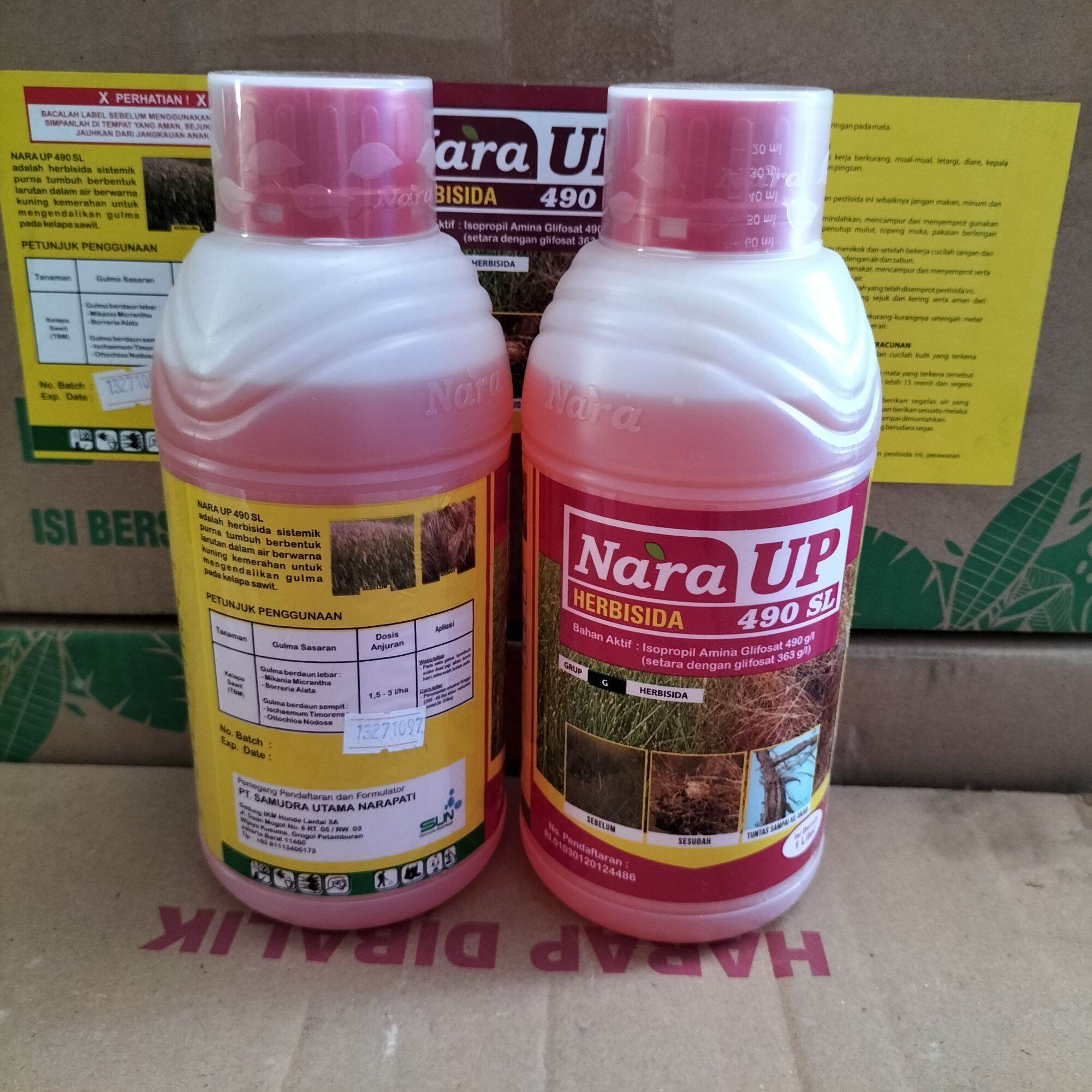 Herbisida Naraup Nara Up 490 SL 1 Liter Racun Pembasmi Rumput Sampai