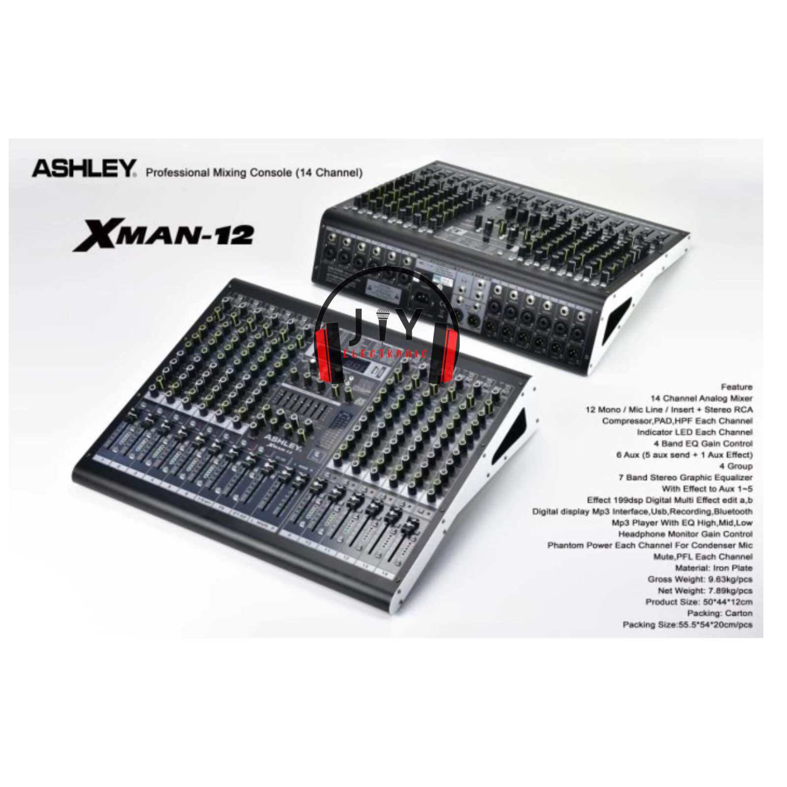 Audio Mixer 12 Channel Ashley XMan 12 Xman 12 XMan 12 Original Lazada