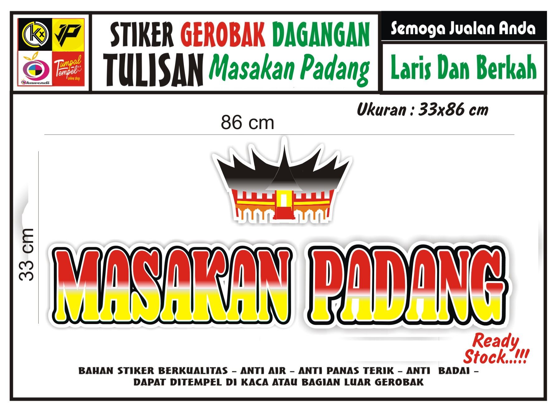 Stiker Masakan Padang Lazada Indonesia