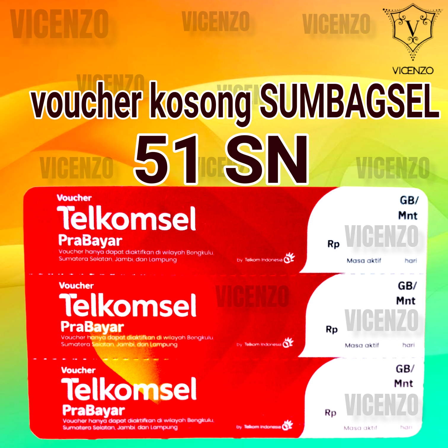 Voucher Kosong Telkomsel Sumbagsel Sn Lazada Indonesia