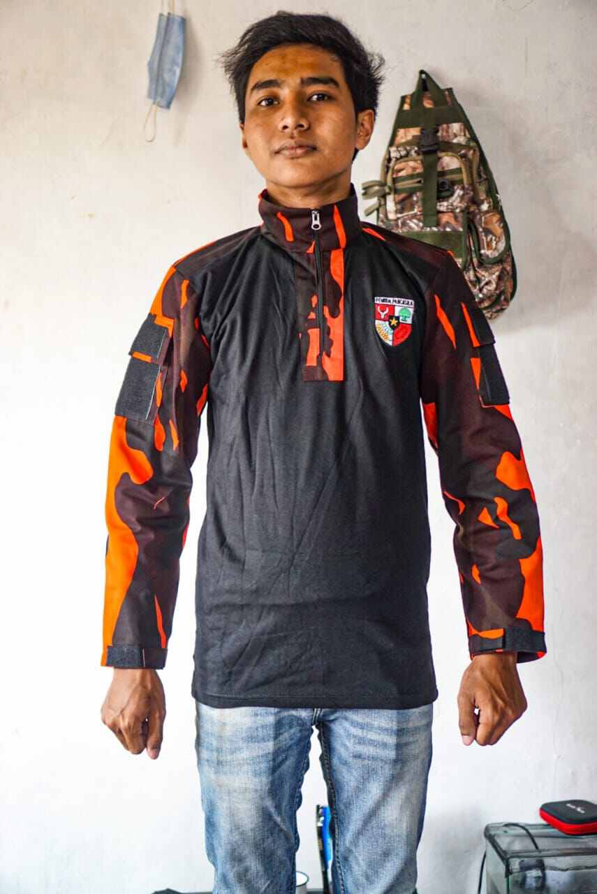 Kaos Bdu Loreng Pemuda Pancasila Baju Kelengkapan Seragam Ormas