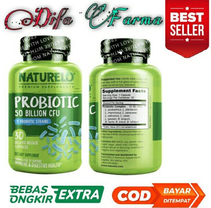 NATURELO PROBIOTIC Ultra Strength Probiotic One Daily 30 Capsules